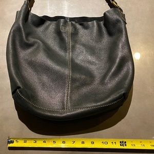 Lucky Brand black leather boho bag shoulder purse